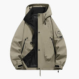 Unisex ski jacket with integrated hood and full zip