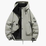 Unisex ski jacket with integrated hood and full zip