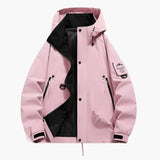 Unisex ski jacket with integrated hood and full zip