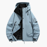 Unisex ski jacket with integrated hood and full zip