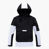 Unisex ski jacket with hood and zippered pockets