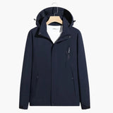 Unisex ski jacket with zip closure and long sleeves