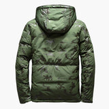 Men's hooded jacket with insulating lining