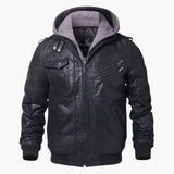Men's hooded jacket with multiple pockets