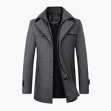 Men's jacket with buttons and zipper