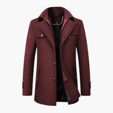 Men's jacket with buttons and zipper