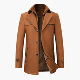 Men's jacket with buttons and zipper