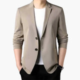 Men's jacket with slim fit and front buttons
