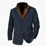 Men's jacket with button closure
