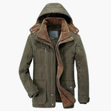 Men's jacket with zipper and hood