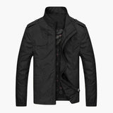 Men's jacket with zip closure and stand-up collar