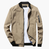 Men's spring jacket with zipper closure