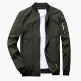 Men's spring jacket with zipper closure