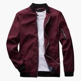 Men's spring jacket with zipper closure