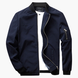 Men's spring jacket with zipper closure