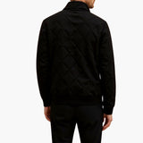 Men's quilted jacket with stand-up collar