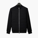 Men's quilted jacket with stand-up collar