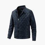 Men's quilted jacket with zipper closure