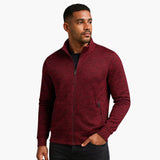 Men's zip-up jacket with stand-up collar