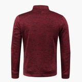 Men's zip-up jacket with stand-up collar