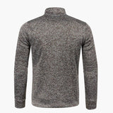 Men's zip-up jacket with stand-up collar