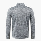 Men's zip-up jacket with stand-up collar