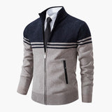 Men's zip-up jacket with long sleeves