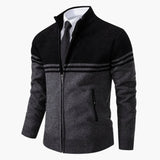 Men's zip-up jacket with long sleeves