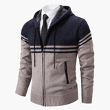 Men's zip-up jacket with long sleeves