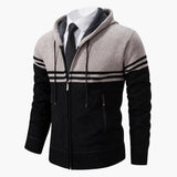 Men's zip-up jacket with long sleeves
