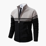 Men's zip-up jacket with long sleeves