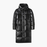 Long jacket for men with hood