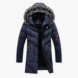 Men's quilted jacket with hood