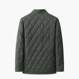 Men's quilted jacket with shirt collar
