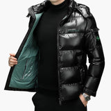Quilted jacket for men with hood