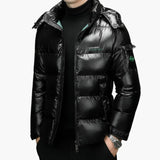 Quilted jacket for men with hood