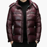 Quilted jacket for men with hood