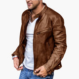 Men's jacket with stand-up collar