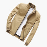 Men's jacket with zipper and side pockets