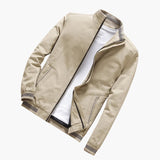 Men's jacket with zipper and side pockets