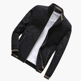Men's jacket with zipper and side pockets