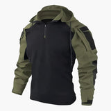 Tactical jacket for men with hood