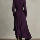 NOÉMIE | robe longue en rayonne violette