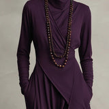 NOÉMIE | robe longue en rayonne violette