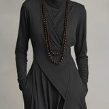 NOÉMIE | robe longue en rayonne violette