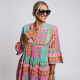 Juliane – Boho Ruffled Swing Dress