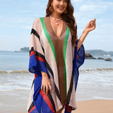 Blue Solstice Shores Crochet Cover-Up