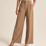 Vista Lane Tailored Wide-Leg Pants