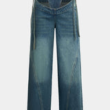 Astra Cut-Out Wide-Leg Jeans