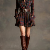 SOFIA | Chemise à carreaux contrastés